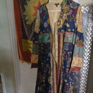 Floral Patchwork Long Sleeve Dress